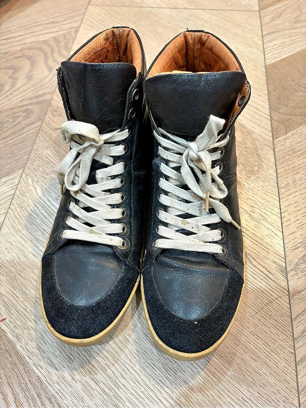 Burberry Black High-Top Sneakers EU 42